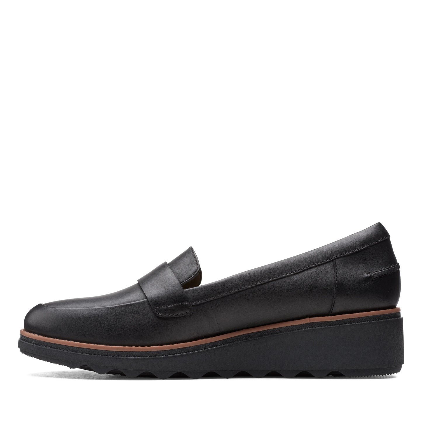 Mocasines De La Marca Clarks Para Mujer Modelo Sharon Gracie Black Soft En Color Negro