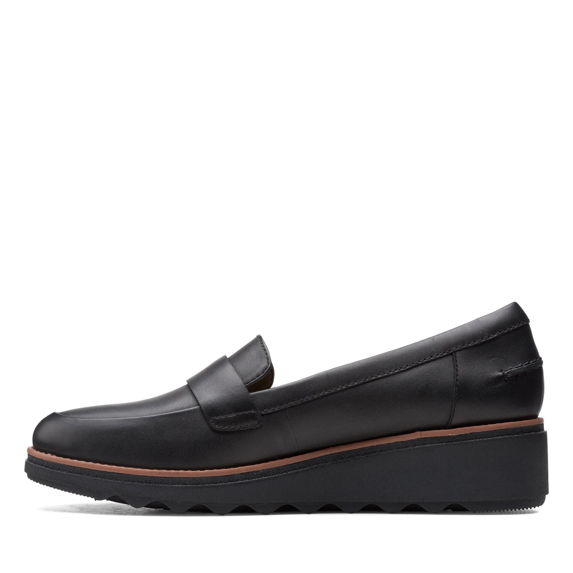 Mocasines De La Marca Clarks  Para Mujer Modelo Sharon Gracie Black Soft En Color Negro