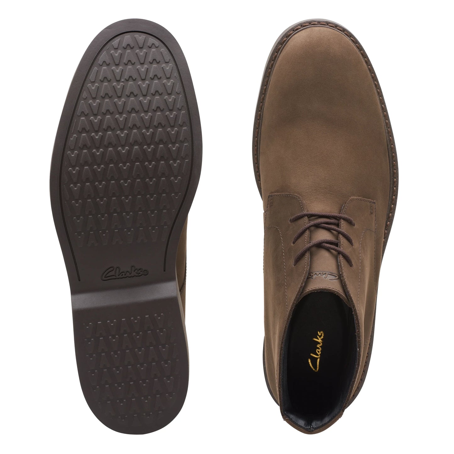 Botas De La Marca Clarks Para Hombre Modelo Atticus Lt Higtx Dark Brown Nubuck En Color Marrón