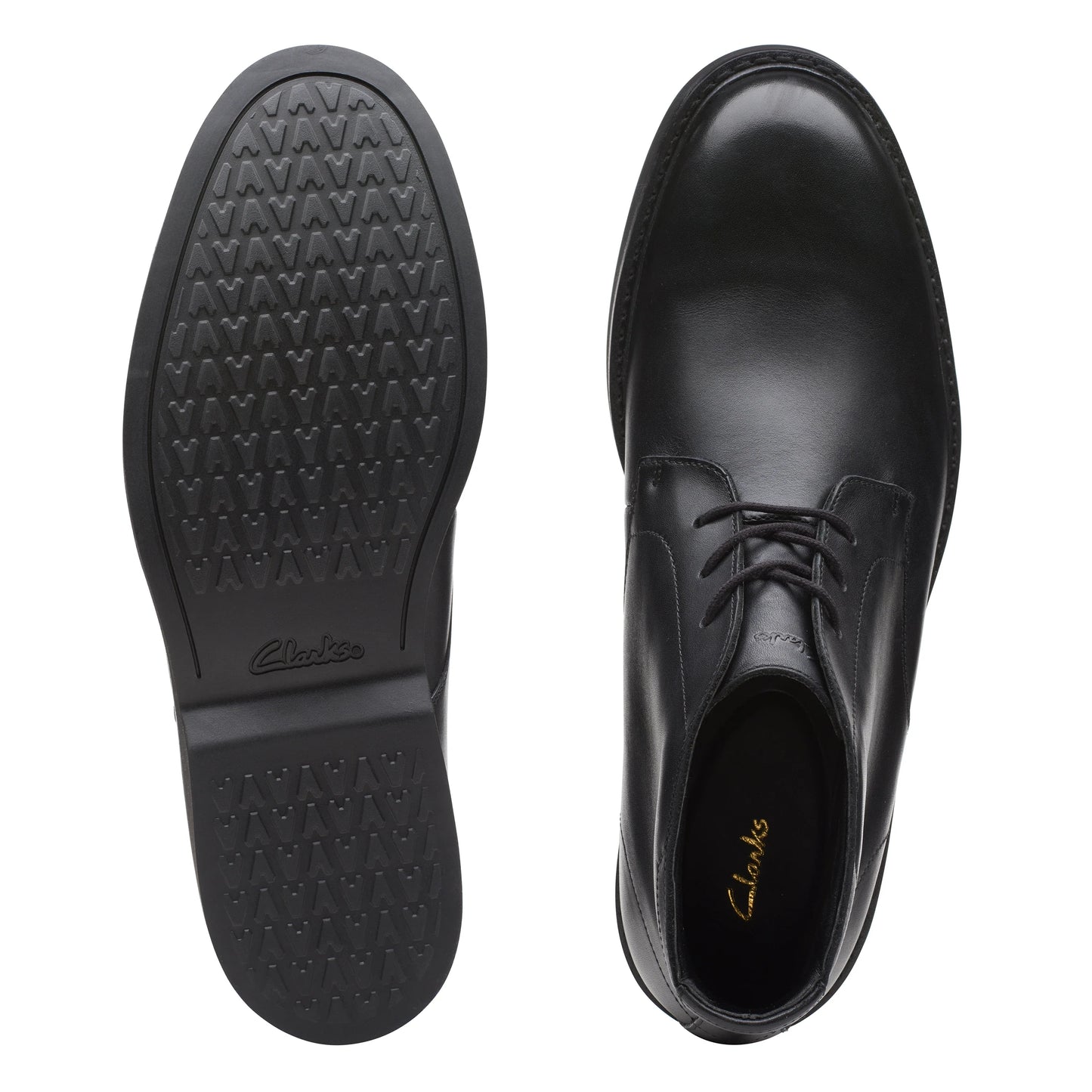 Botines De La Marca Clarks Para Hombre Modelo Atticus Lt Higtx Black Leather En Color Negro