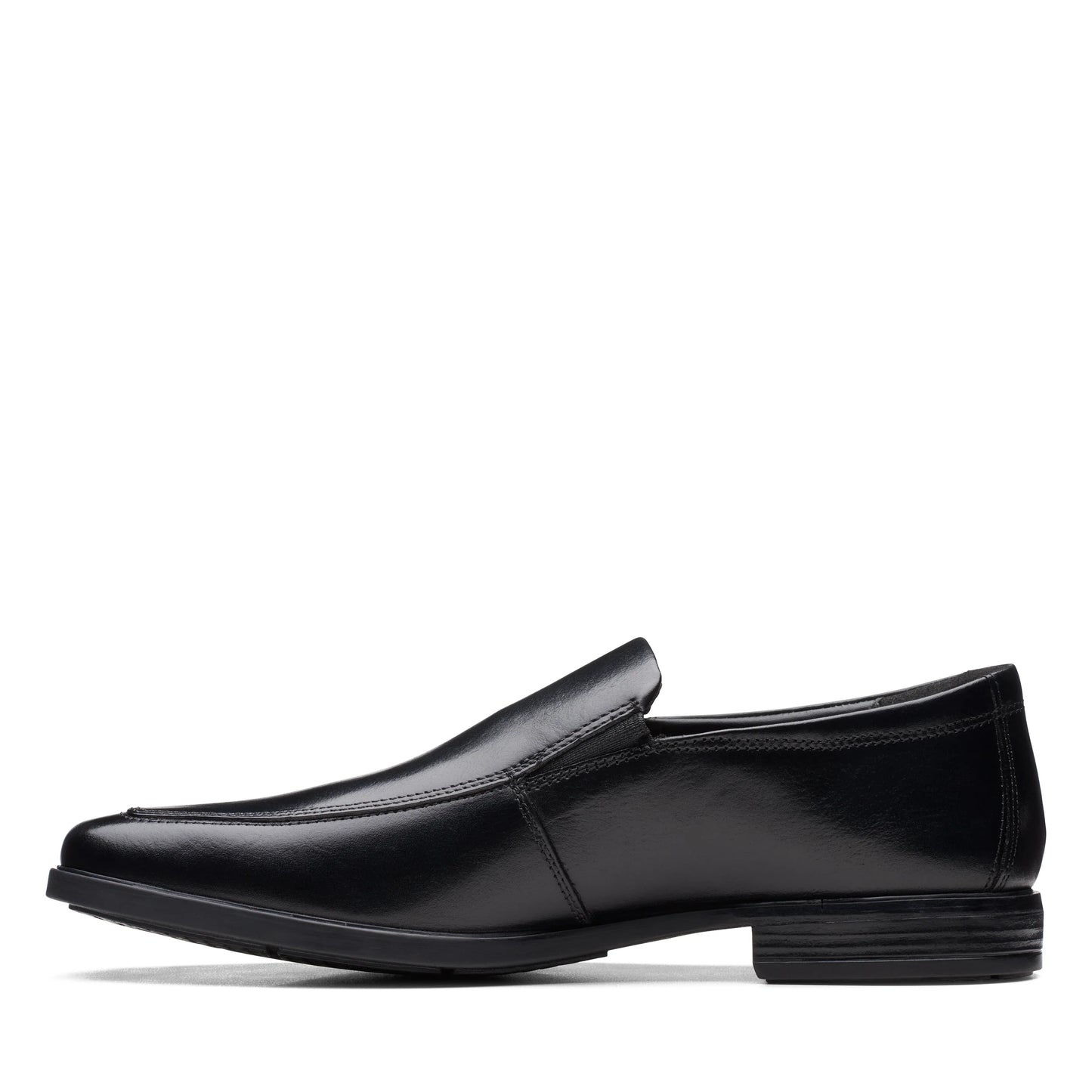 Mocasines De La Marca Clarks Para Hombre Modelo Howard Edge Black Leather En Color Negro