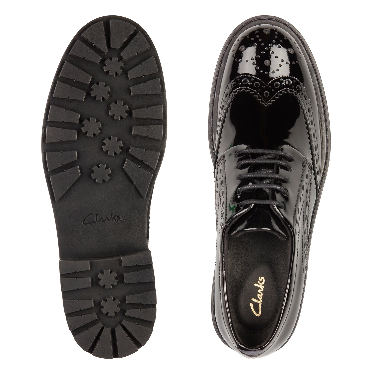 Zapatos Casual De La Marca Clarks Para Mujer Modelo Orinoco2 Limit Black Patent En Color Negro