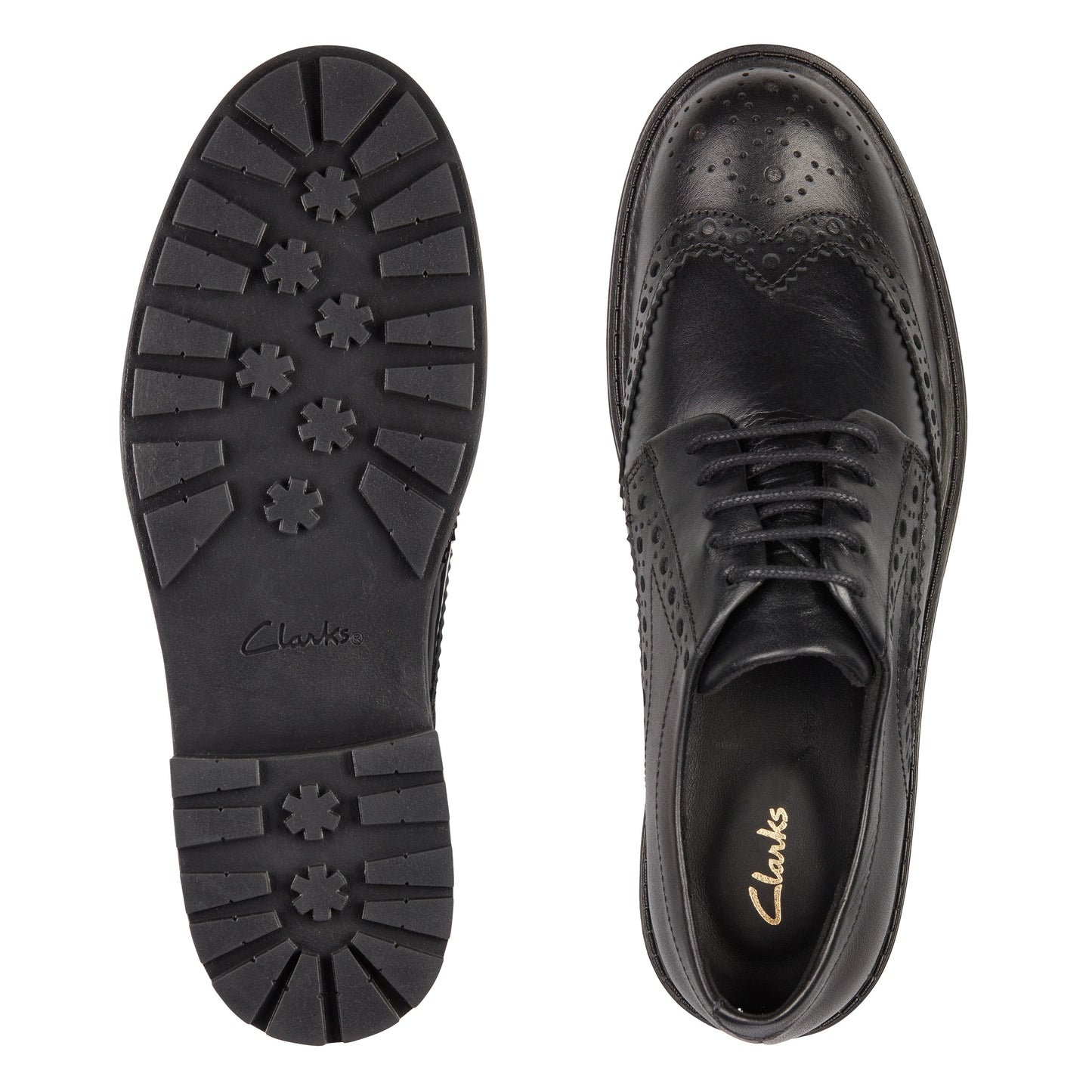 Zapatos Casual De La Marca Clarks Para Mujer Modelo Orinoco2 Limit Black Leather En Color Negro