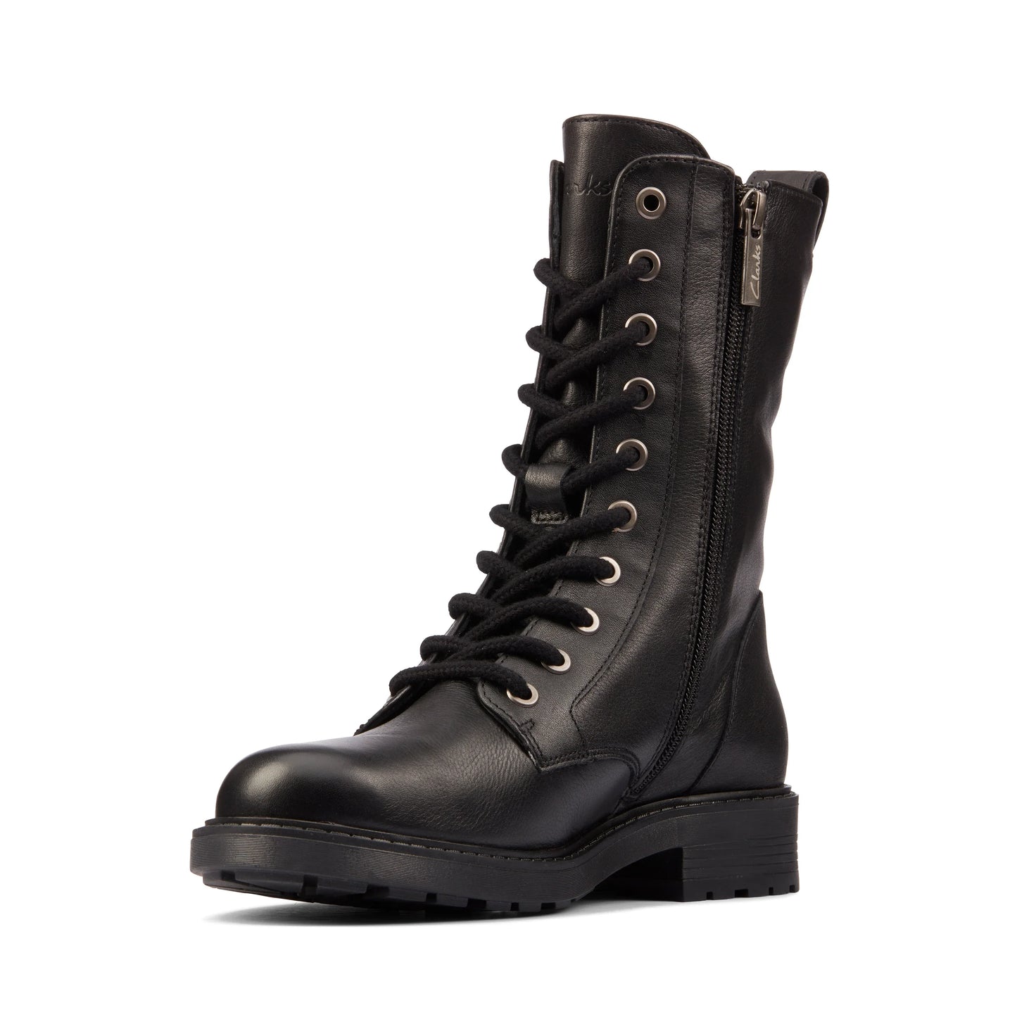 Botas De La Marca Clarks Para Mujer Modelo Orinoco2 Style Black Leather En Color Negro