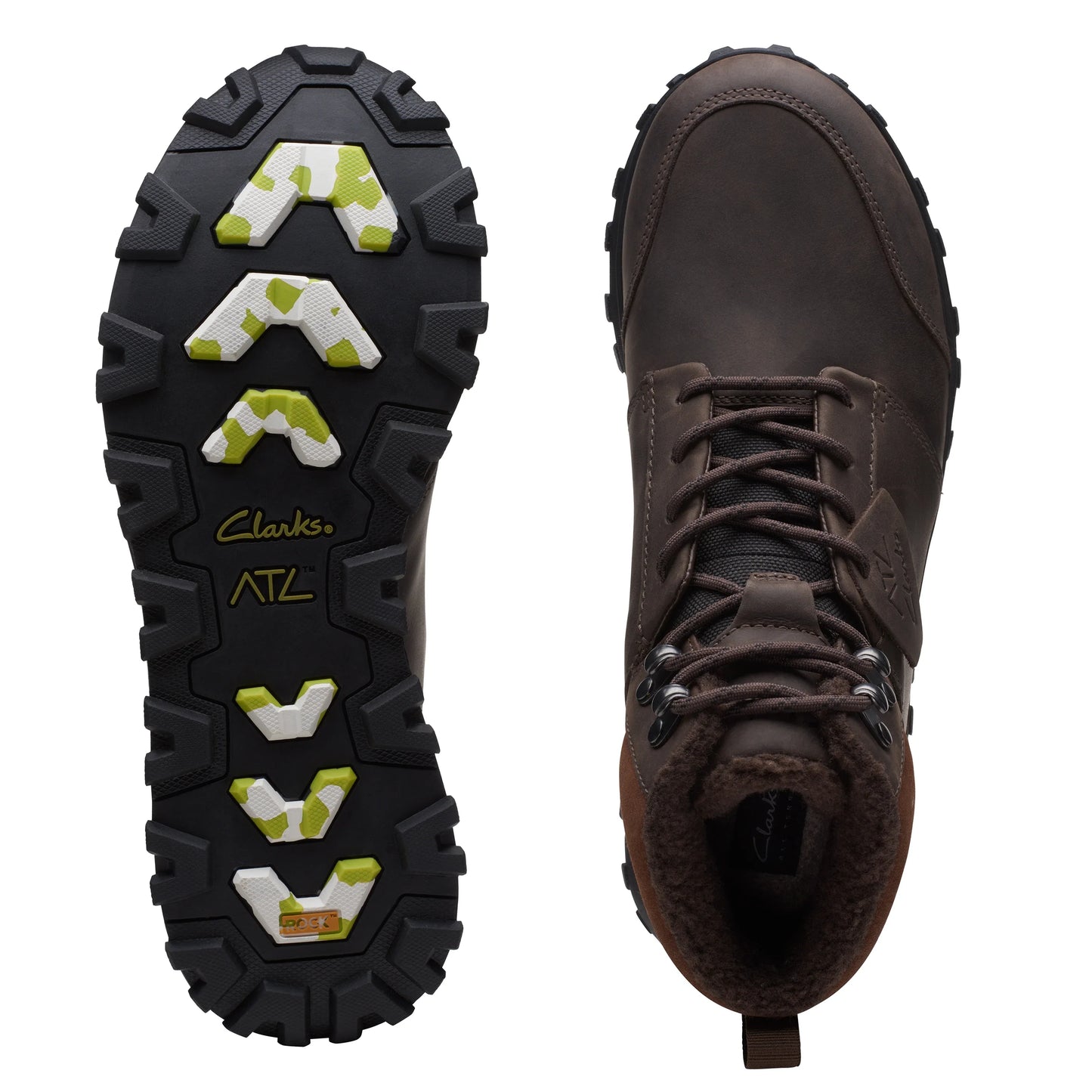Botas De La Marca Clarks Para Hombre Modelo Atl Trek Up Wp Brown Wlined Leather En Color Marrón