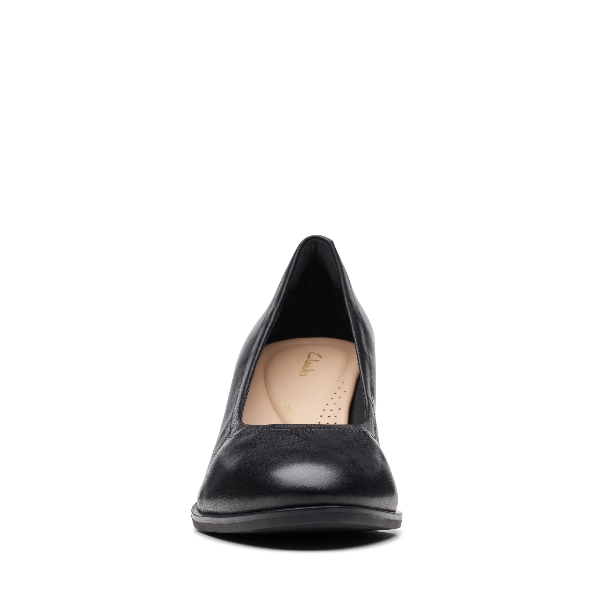 Zapatos De Vestir De La Marca Clarks  Para Mujer Modelo Freva55 Court Black Leather En Color Negro