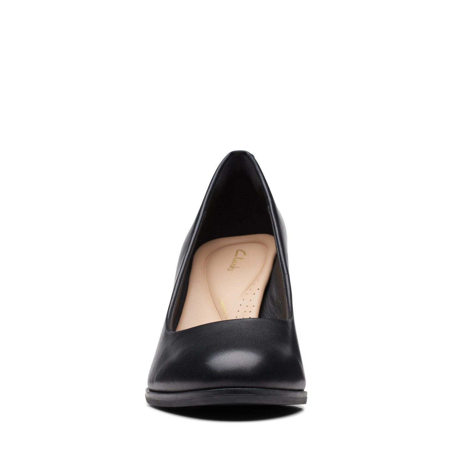 Zapatos De Vestir De La Marca Clarks Para Mujer Modelo Freva85 Court Black Leather En Color Negro