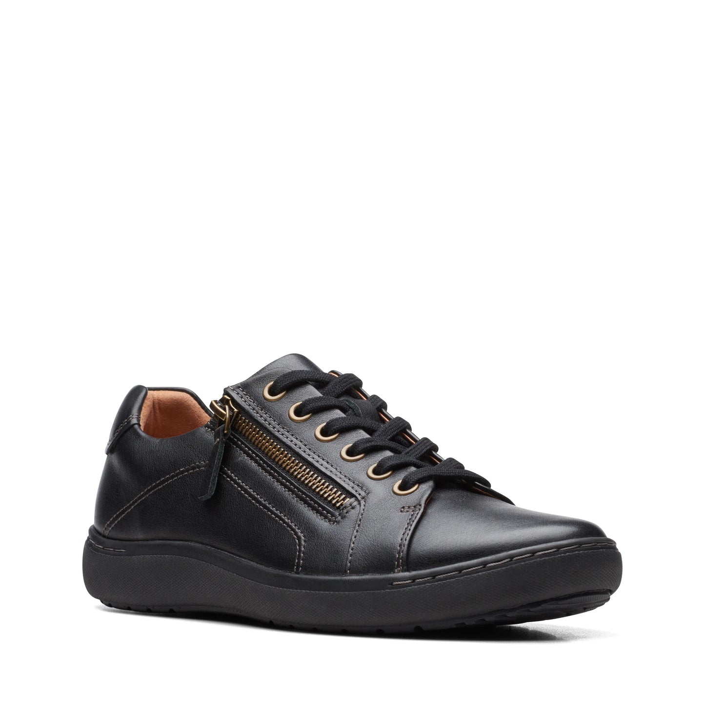 Zapatos Casual De La Marca Clarks Para Mujer Modelo Nalle Lace Black/Black En Color Negro