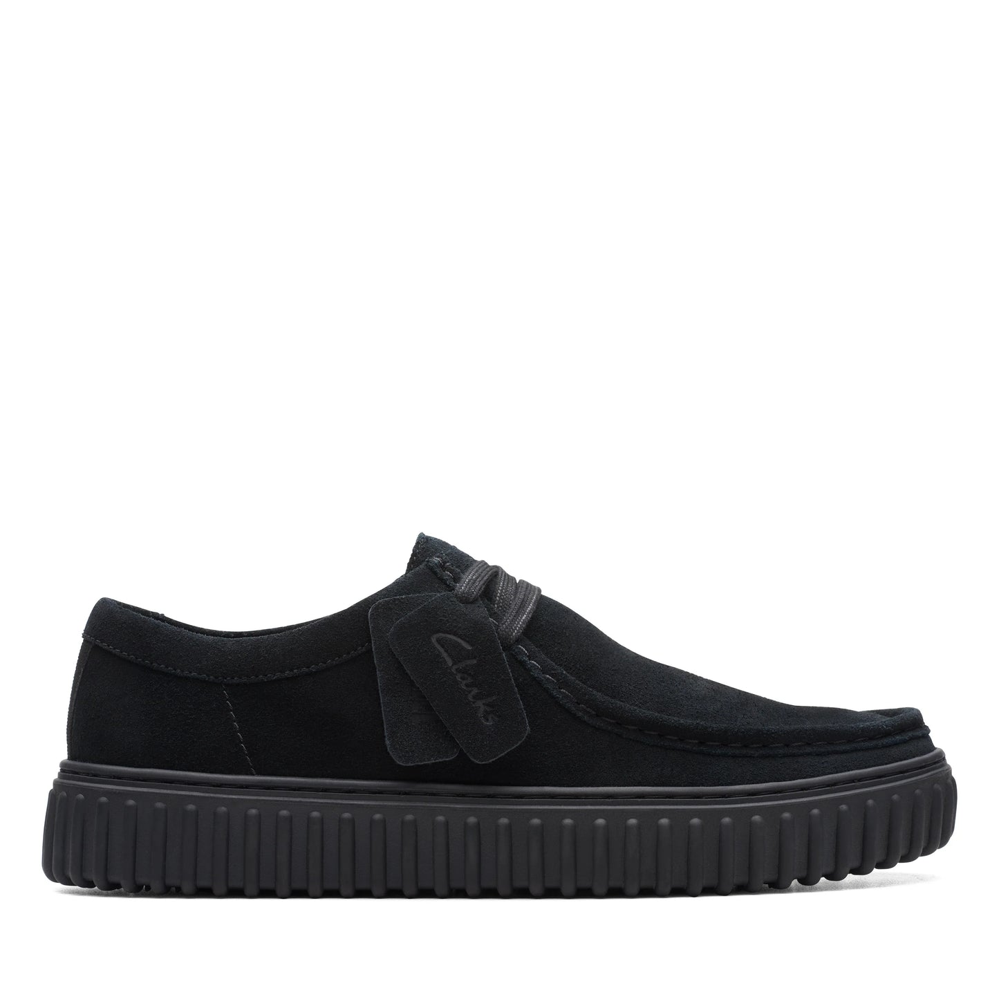 Wallabee De La Marca Clarks Para Hombre Modelo Torhill Lo Black Suede En Color Negro