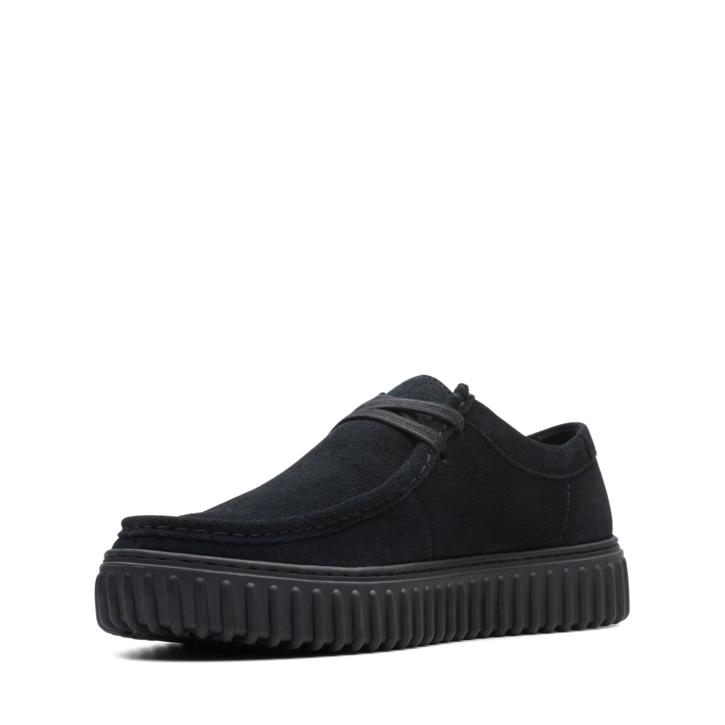 Wallabee De La Marca Clarks Para Hombre Modelo Torhill Lo Black Suede En Color Negro