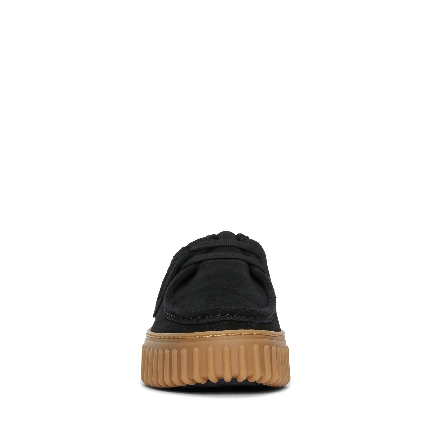 Wallabee De La Marca Clarks Para Mujer Modelo Torhill Bee Black Suede En Color Negro