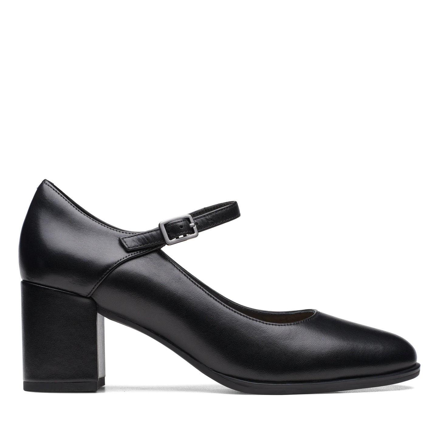 Zapatos De Vestir De La Marca Clarks Para Mujer Modelo Freva55 Strap Black Leather En Color Negro