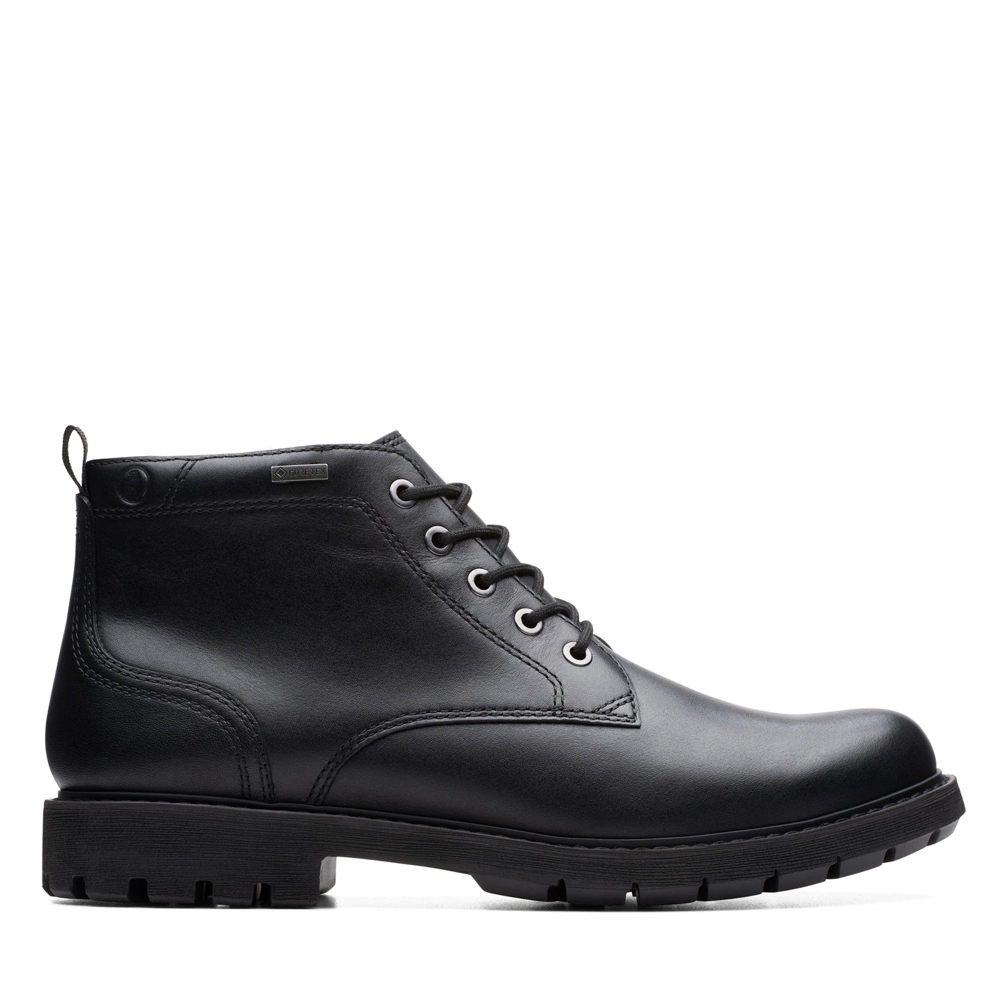 Botines De La Marca Clarks Para Hombre Modelo Batcombe Mix Gtx Black Leather En Color Negro
