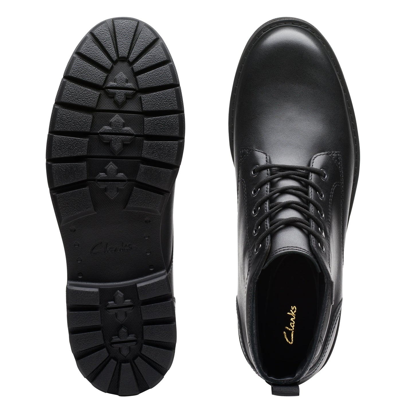 Botines De La Marca Clarks Para Hombre Modelo Batcombe Mix Gtx Black Leather En Color Negro