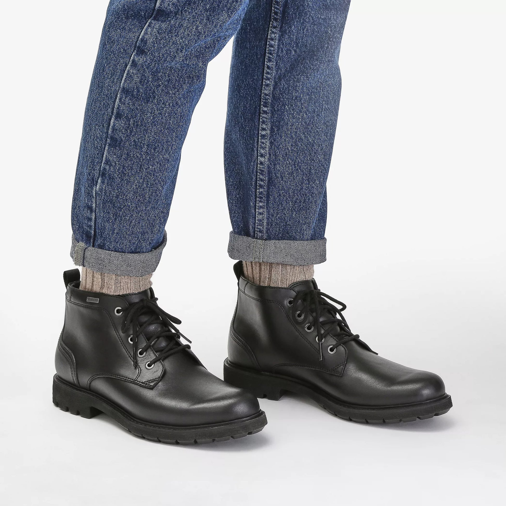 Botines De La Marca Clarks  Para Hombre Modelo Batcombe Mix Gtx Black Leather En Color Negro