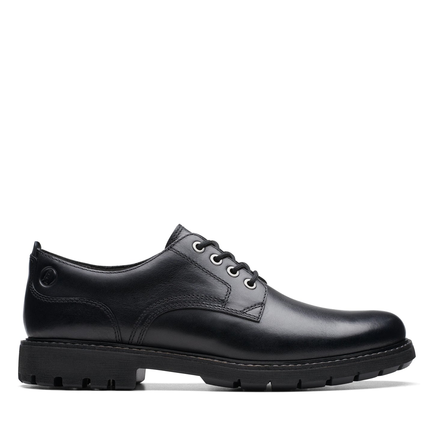 Zapatos Casual De La Marca Clarks Para Hombre Modelo Batcombe Tie Black Leather En Color Negro