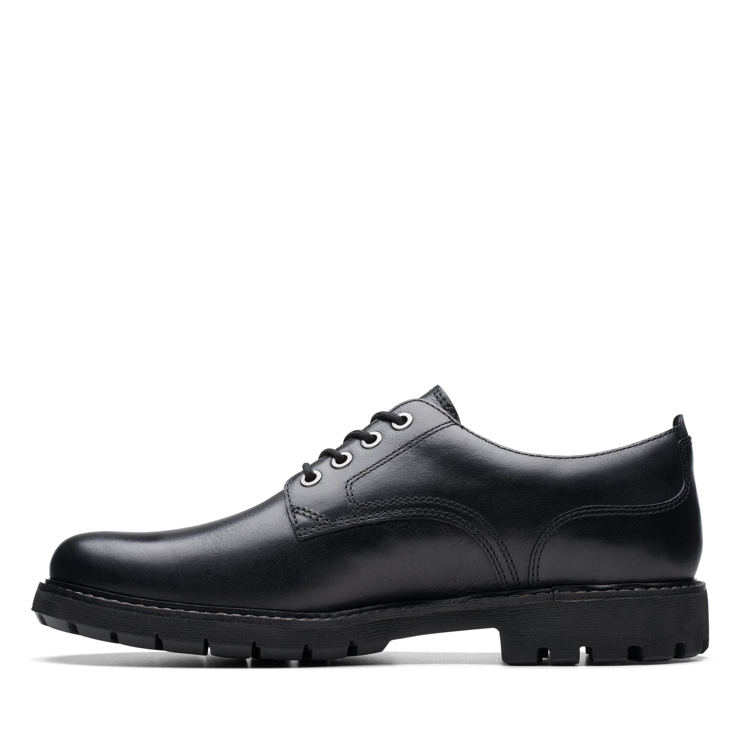 Zapatos Casual De La Marca Clarks Para Hombre Modelo Batcombe Tie Black Leather En Color Negro