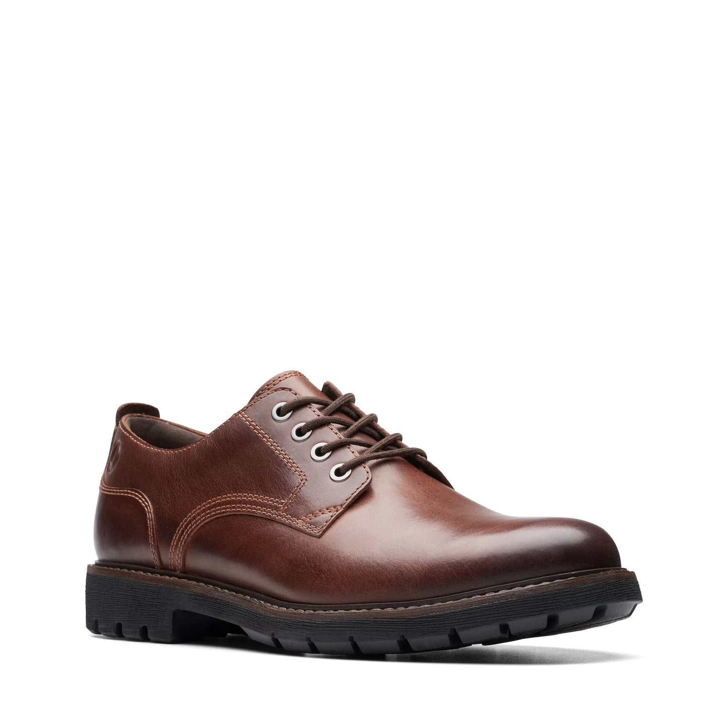 Zapatos Casual De La Marca Clarks Para Hombre Modelo Batcombe Tie Dark Tan Leather En Color Beige