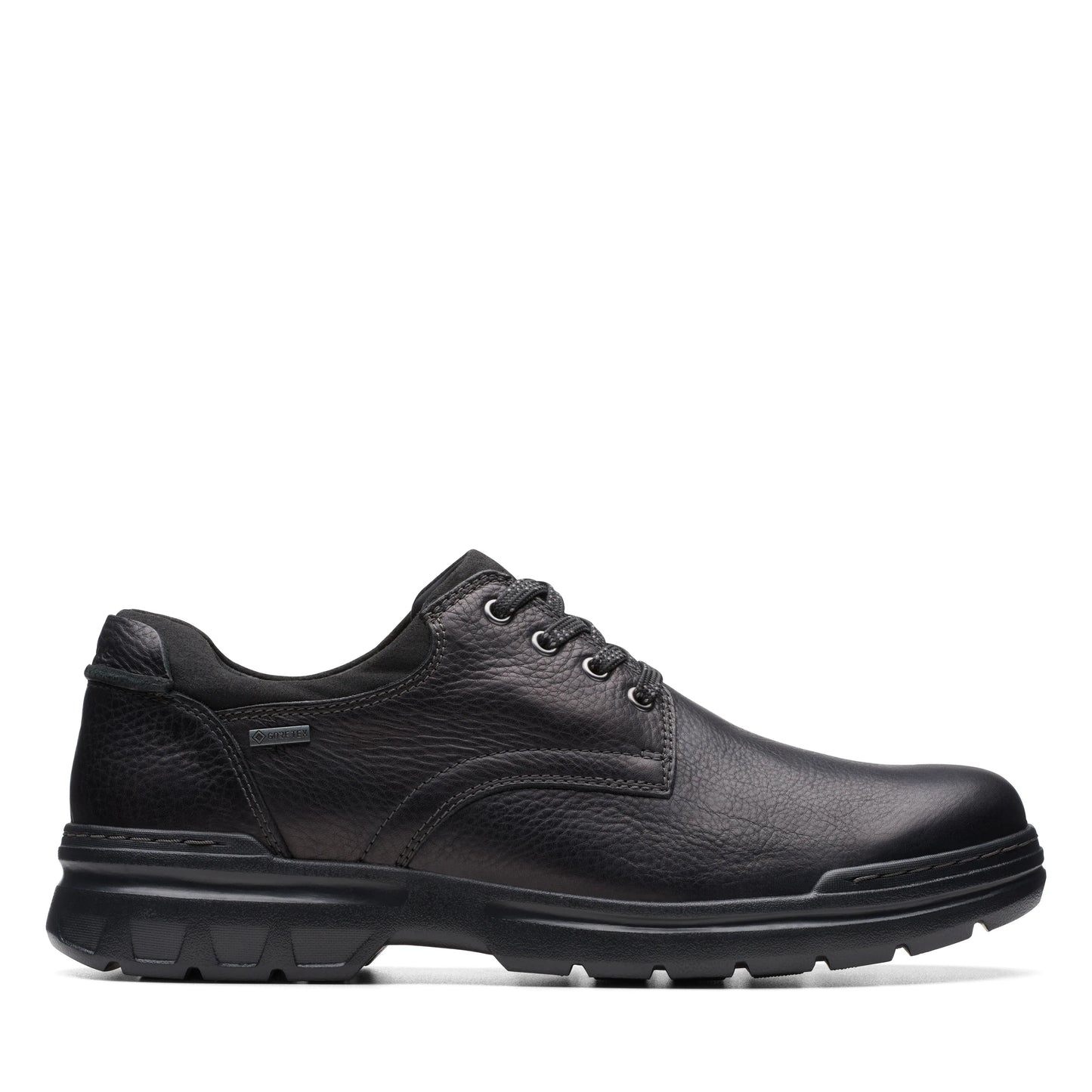 Zapatos Casual De La Marca Clarks Para Hombre Modelo Rockie Walkgtx Black Leather En Color Negro