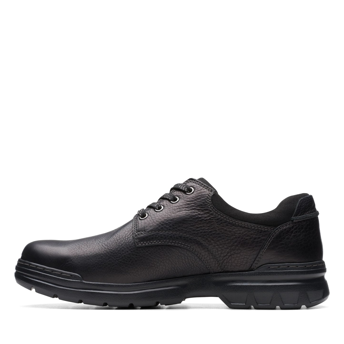 Zapatos Casual De La Marca Clarks Para Hombre Modelo Rockie Walkgtx Black Leather En Color Negro