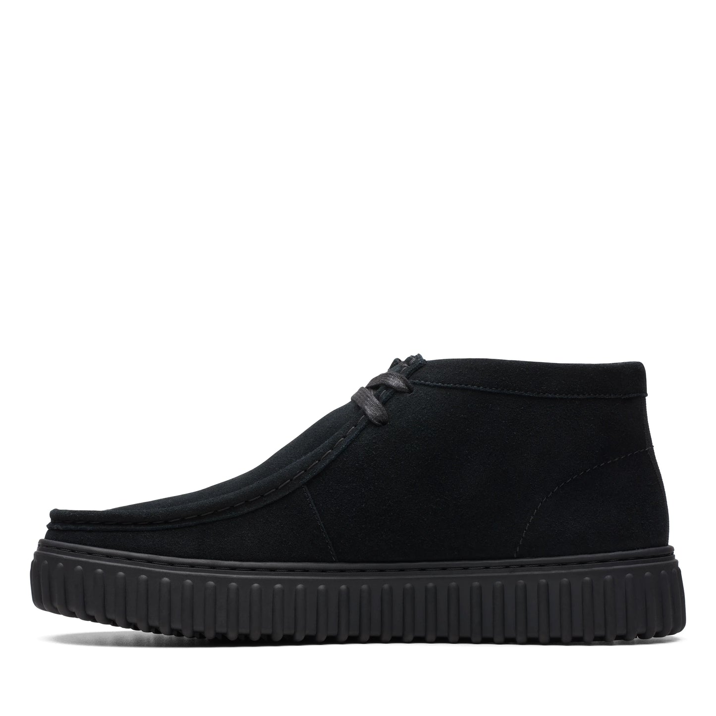 Bottes pour homme de la marque Clarks, modèle Torhill Hi Black SDE en noir.