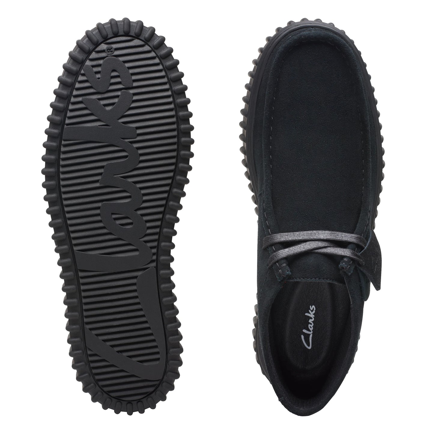 Bottes pour homme de la marque Clarks, modèle Torhill Hi Black SDE en noir.