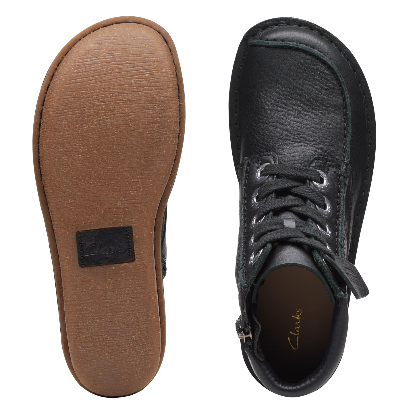 Botas De La Marca Clarks Para Mujer Modelo Funny Cedar Black Leather En Color Negro
