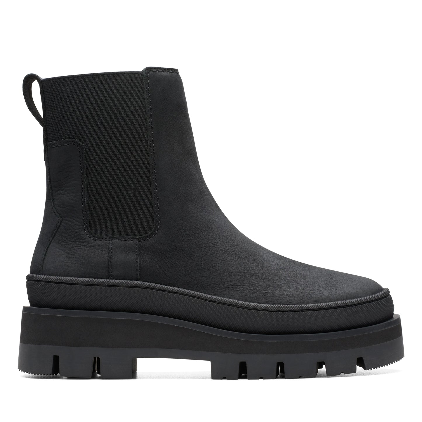 Botas De La Marca Clarks Para Mujer Modelo Orianna2 Top Black Nubuck En Color Negro