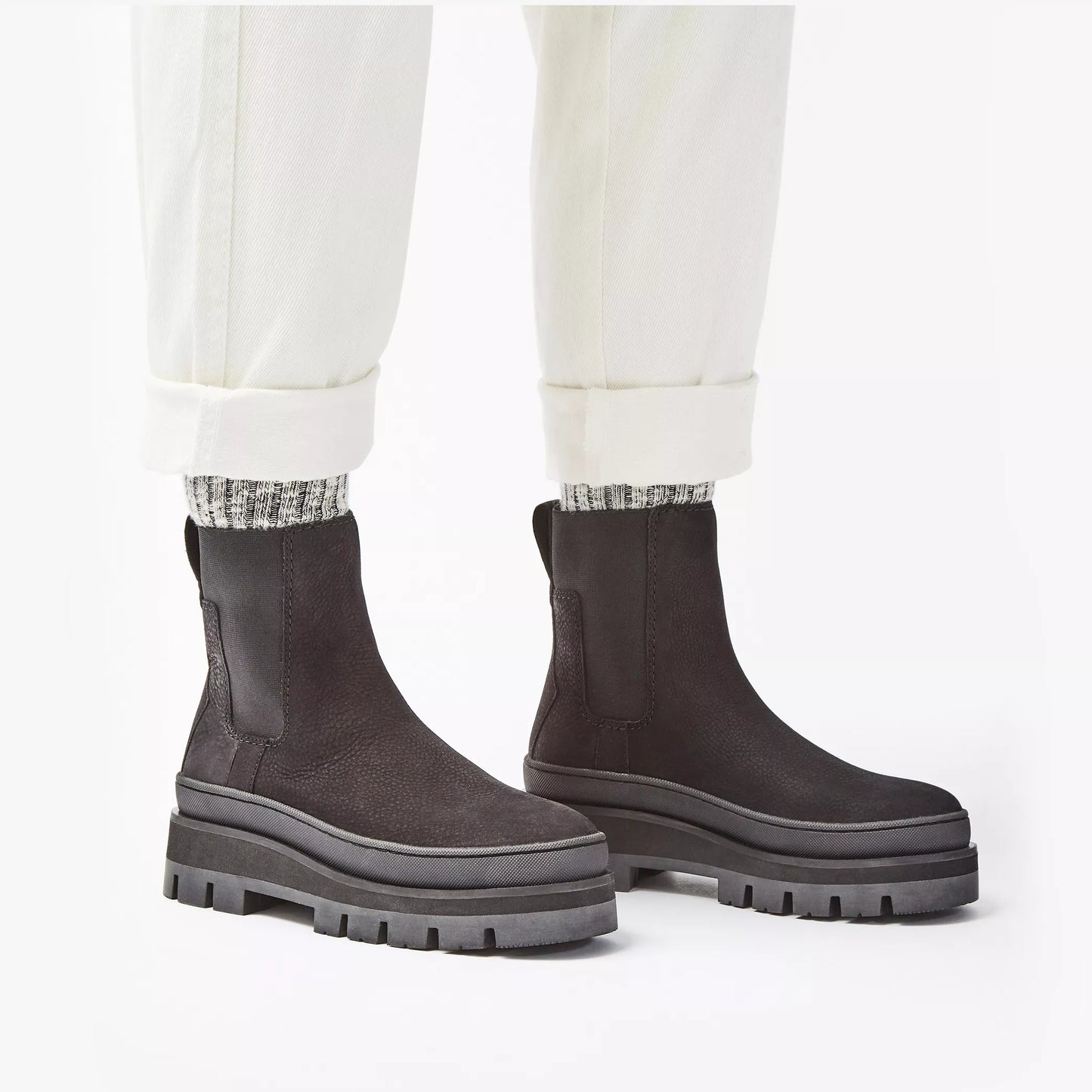 Botas De La Marca Clarks Para Mujer Modelo Orianna2 Top Black Nubuck En Color Negro