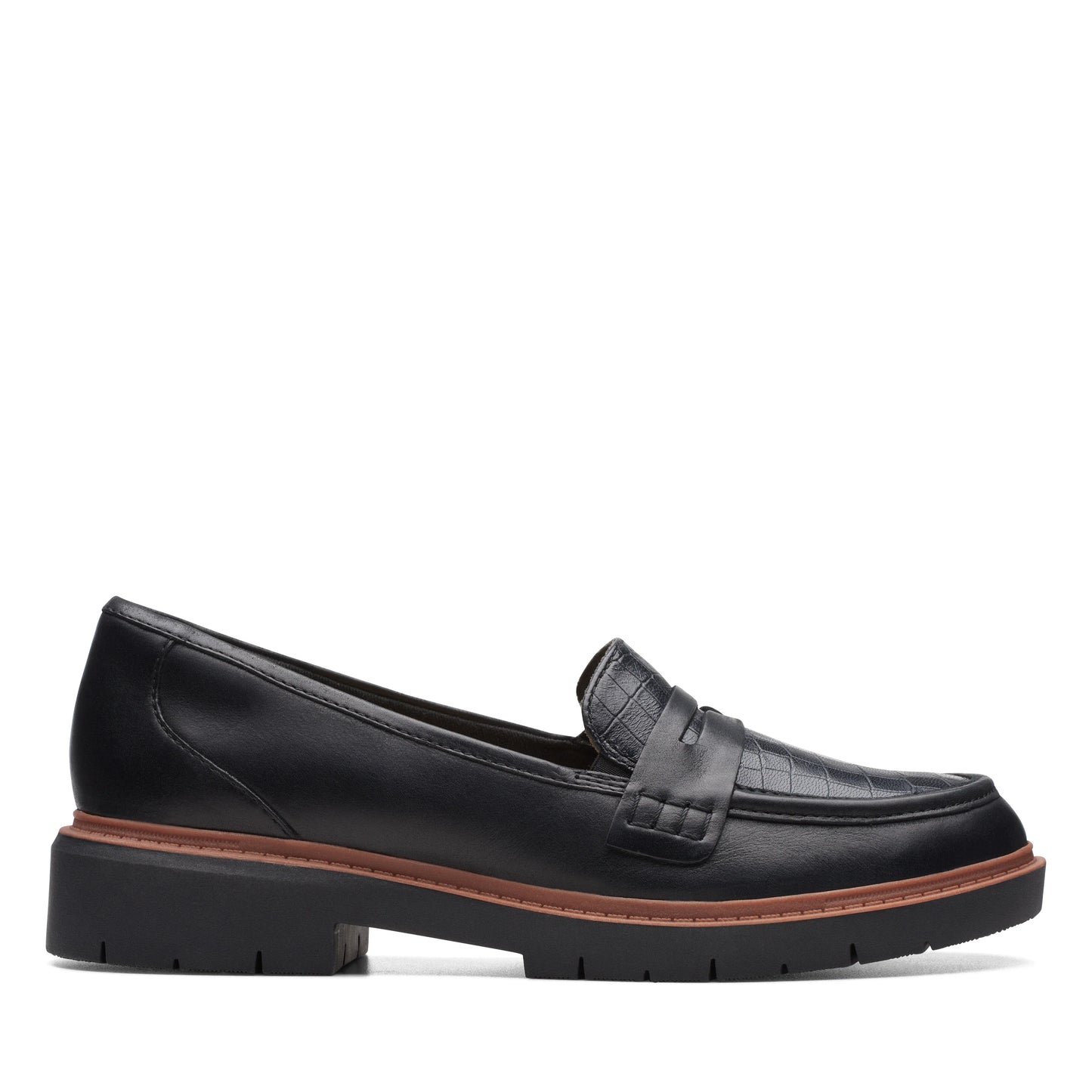 Mocasines De La Marca Clarks Para Mujer Modelo Westlynn Ayla Black Leather En Color Negro