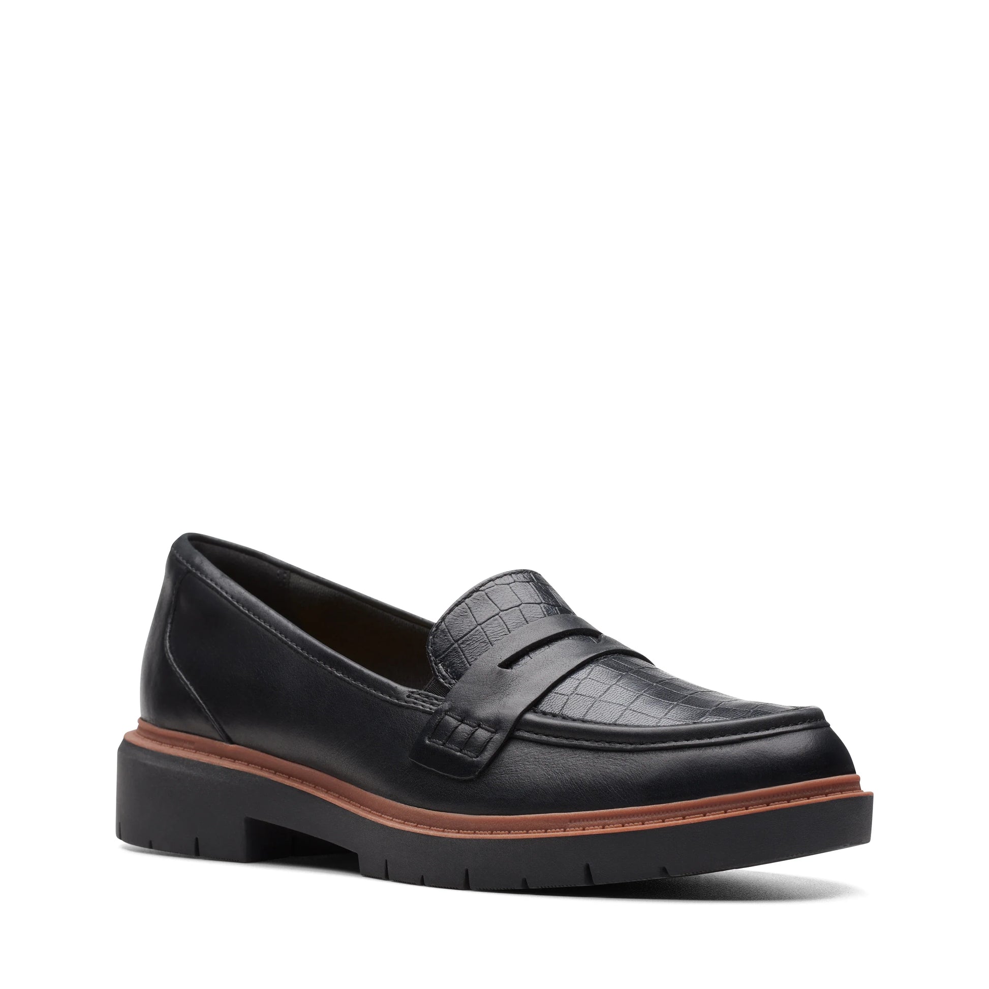 Clarks Westlyn Ayla Scarpe casual da donna in pelle nera