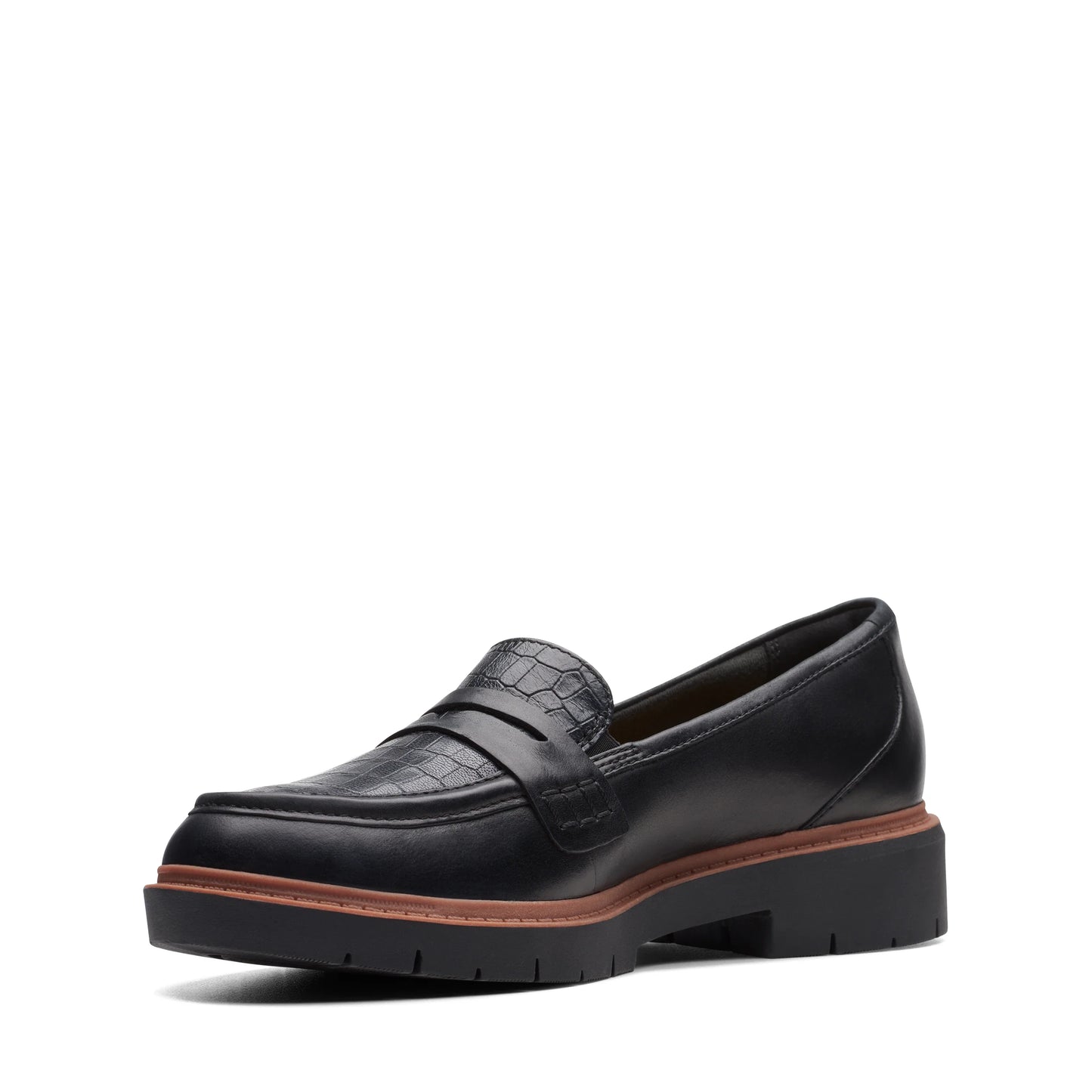 Mocasines De La Marca Clarks Para Mujer Modelo Westlynn Ayla Black Leather En Color Negro