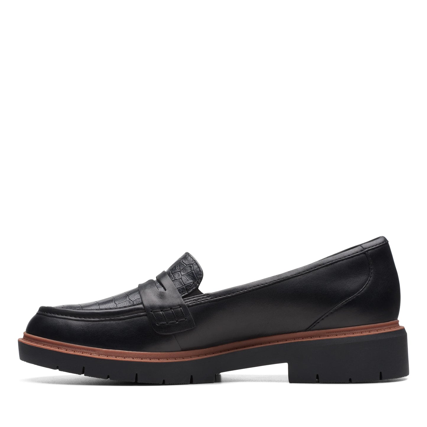 Mocasines De La Marca Clarks Para Mujer Modelo Westlynn Ayla Black Leather En Color Negro