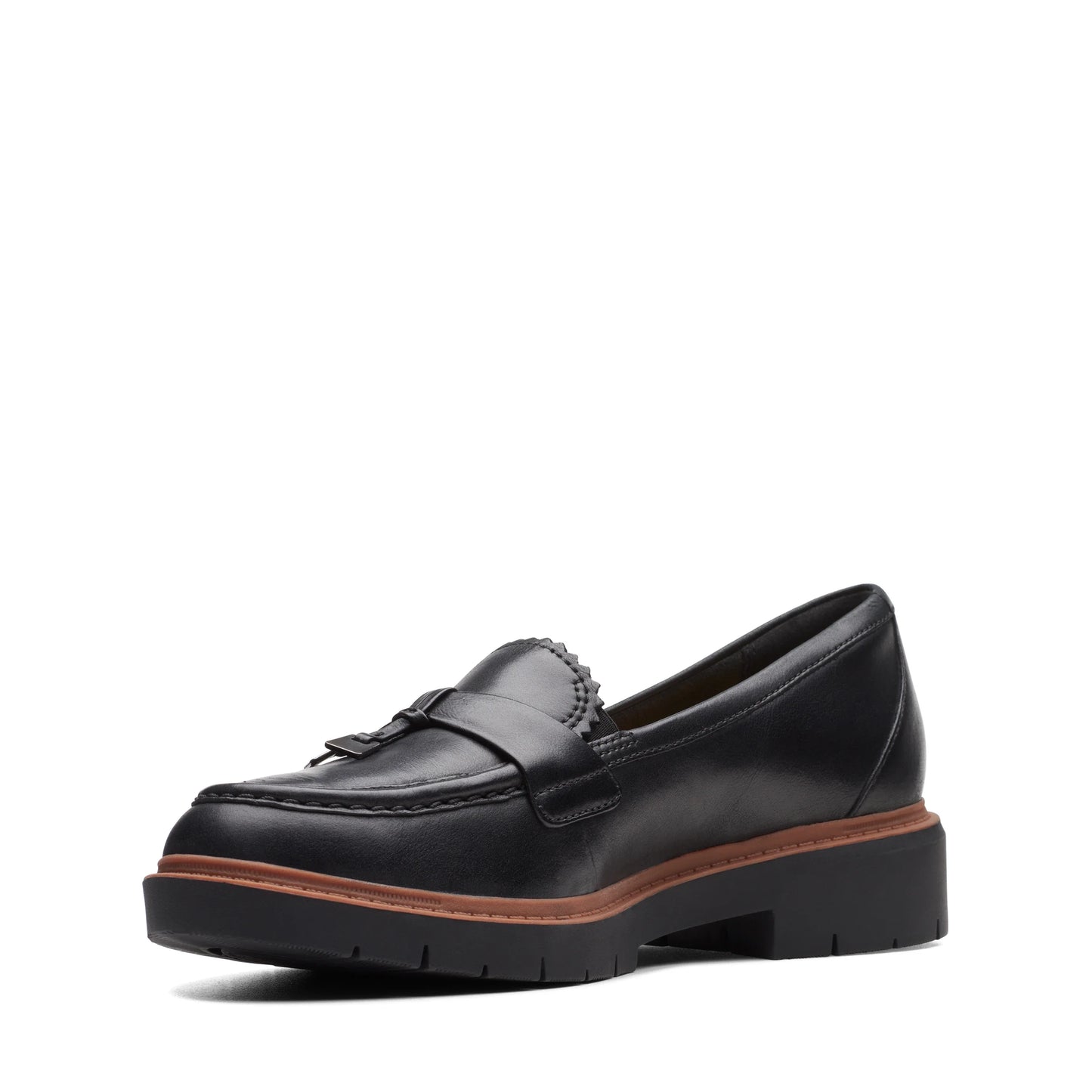 Mocasines De La Marca Clarks Para Mujer Modelo Westlynn Bella Black Leather En Color Negro