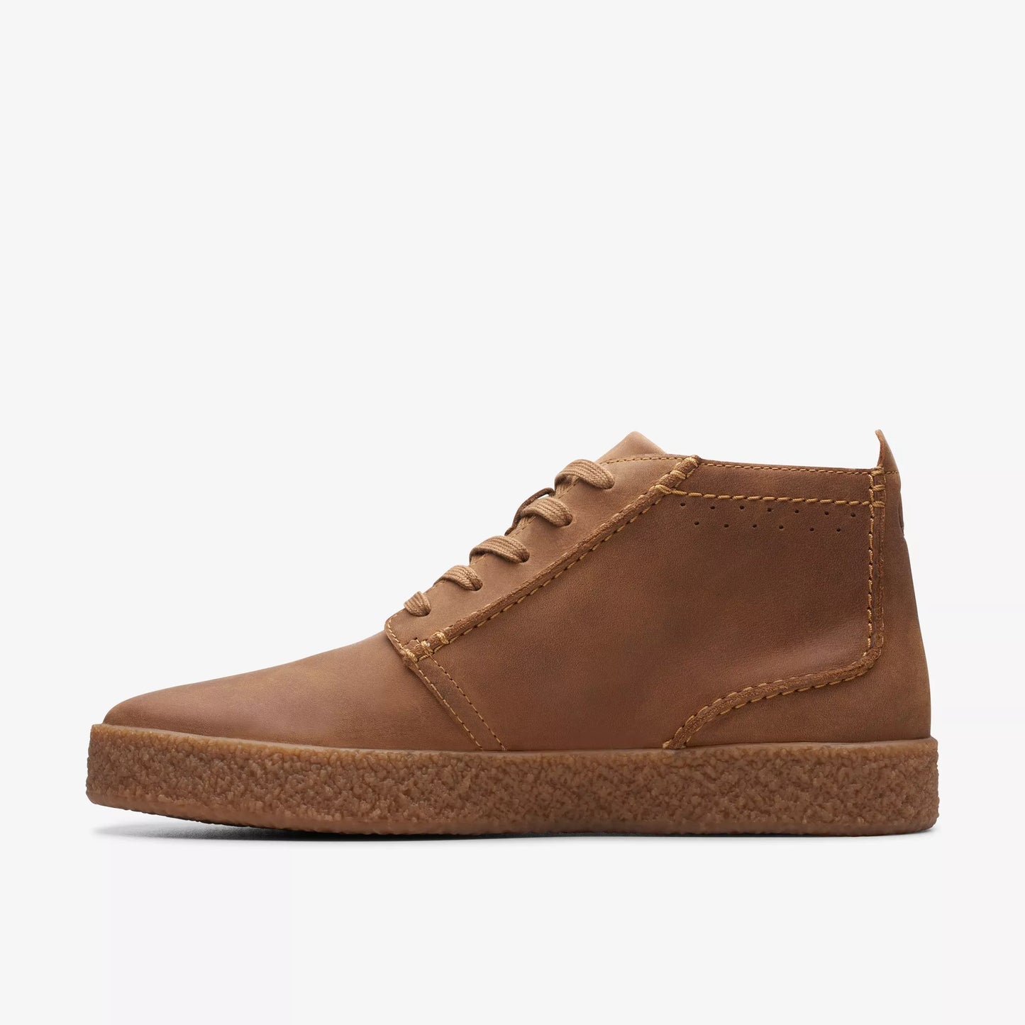 Botines De La Marca Clarks Para Hombre Modelo Streethill Mid Dark Tan Leather En Color Beige