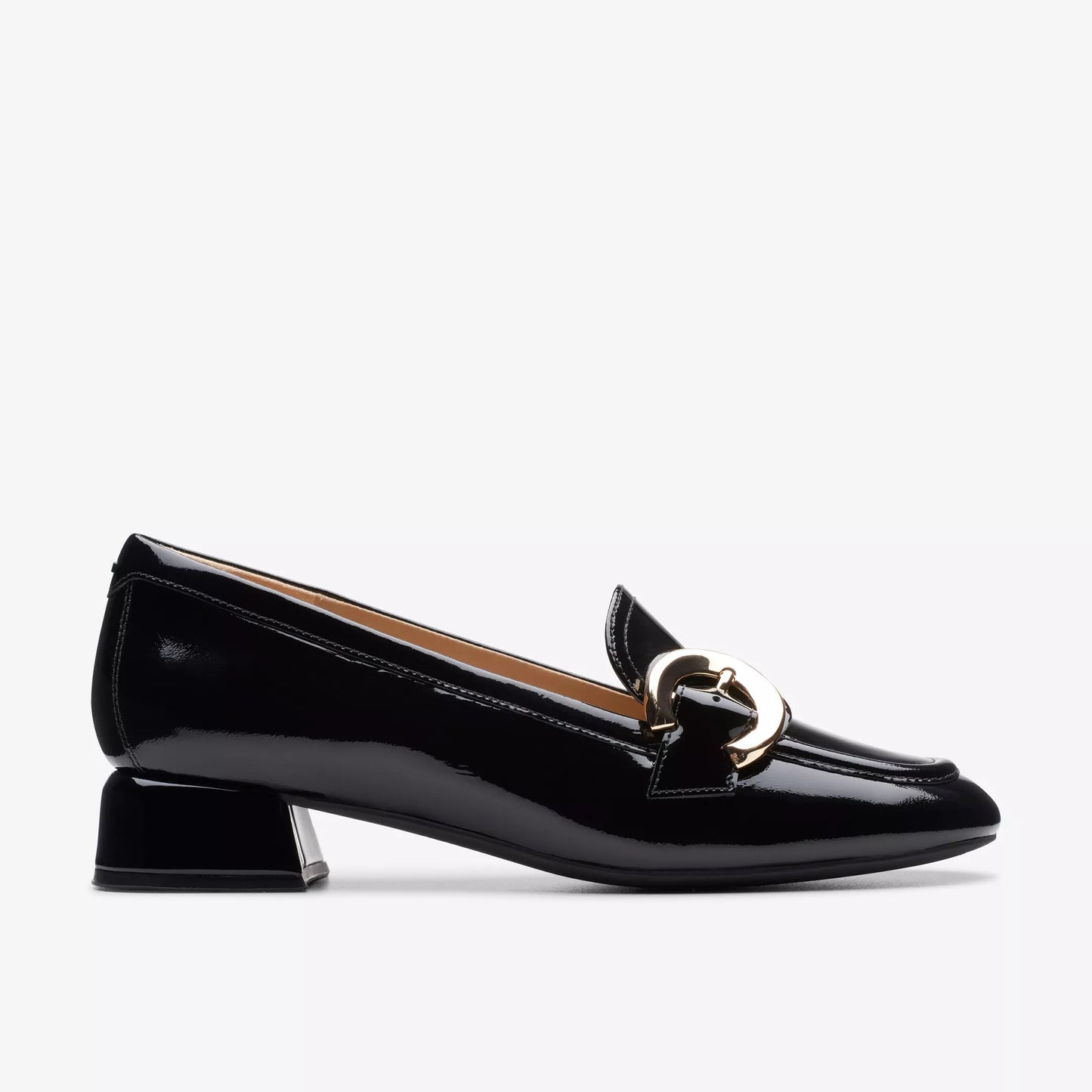 Mocasines De La Marca Clarks Para Mujer Modelo Daiss30 Trim Black Patent En Color Negro