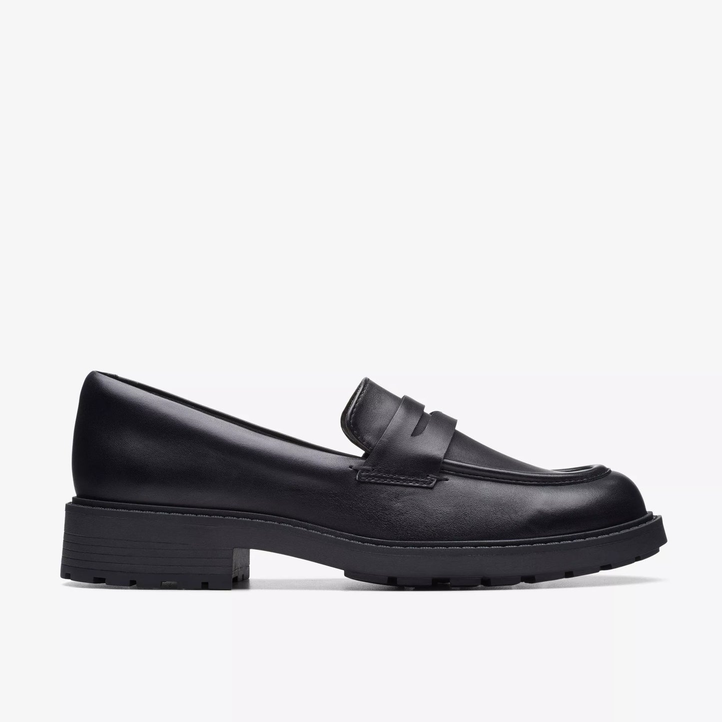 Mocasines De La Marca Clarks Para Mujer Modelo Orinoco2 Penny Black Leather En Color Negro