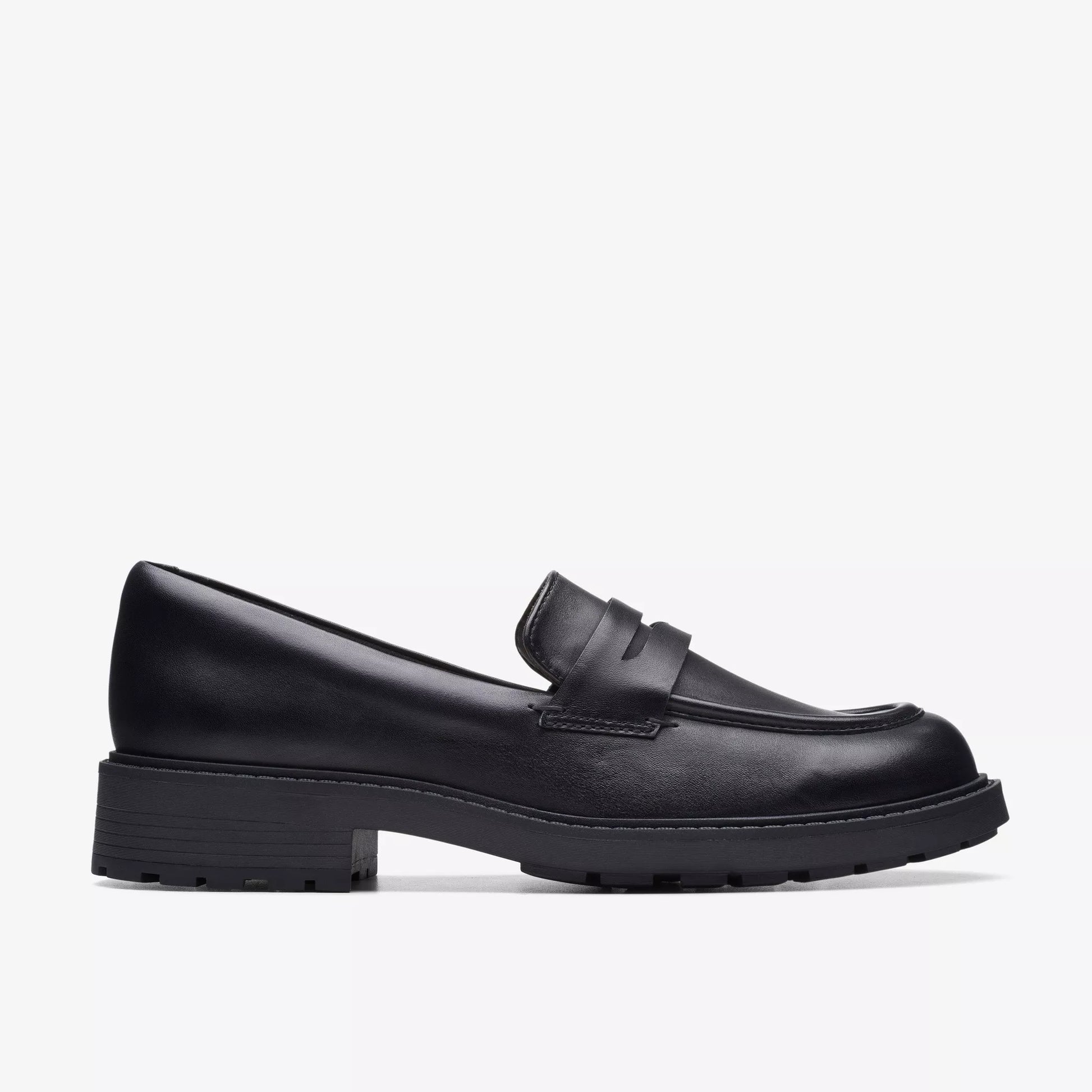 Mocasines De La Marca Clarks  Para Mujer Modelo Orinoco2 Penny Black Leather En Color Negro