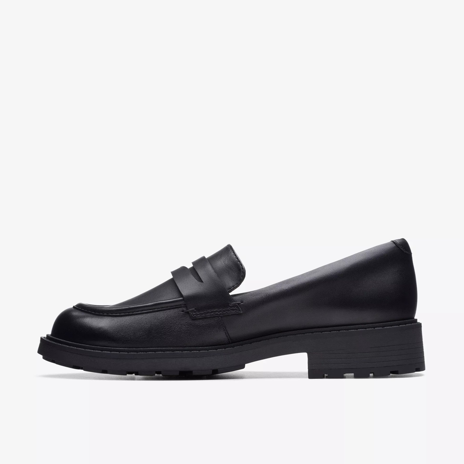 Mocasines De La Marca Clarks  Para Mujer Modelo Orinoco2 Penny Black Leather En Color Negro