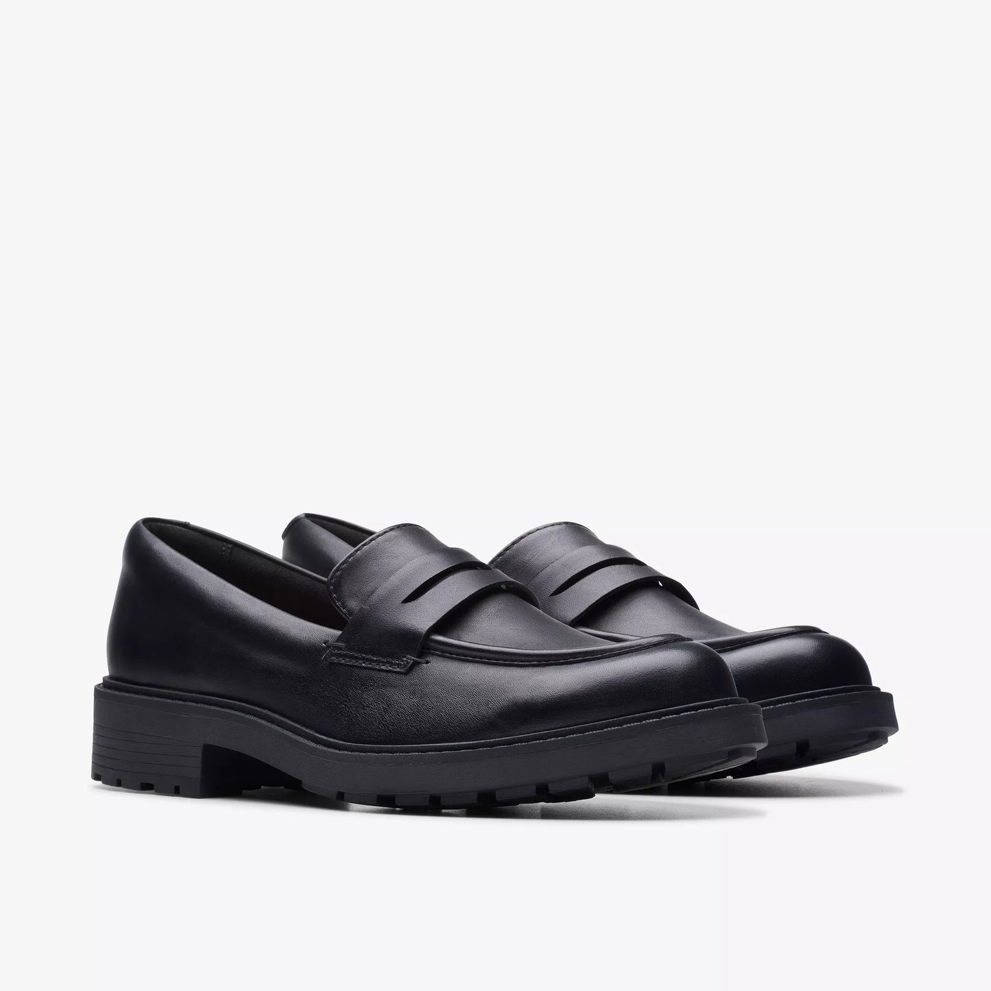 Mocasines De La Marca Clarks Para Mujer Modelo Orinoco2 Penny Black Leather En Color Negro