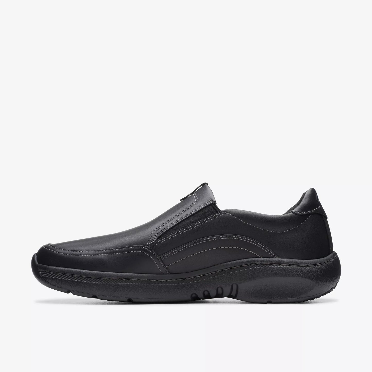 Zapatos Casual De La Marca Clarks Para Hombre Modelo Clarks Pro Step Black Leather En Color Negro