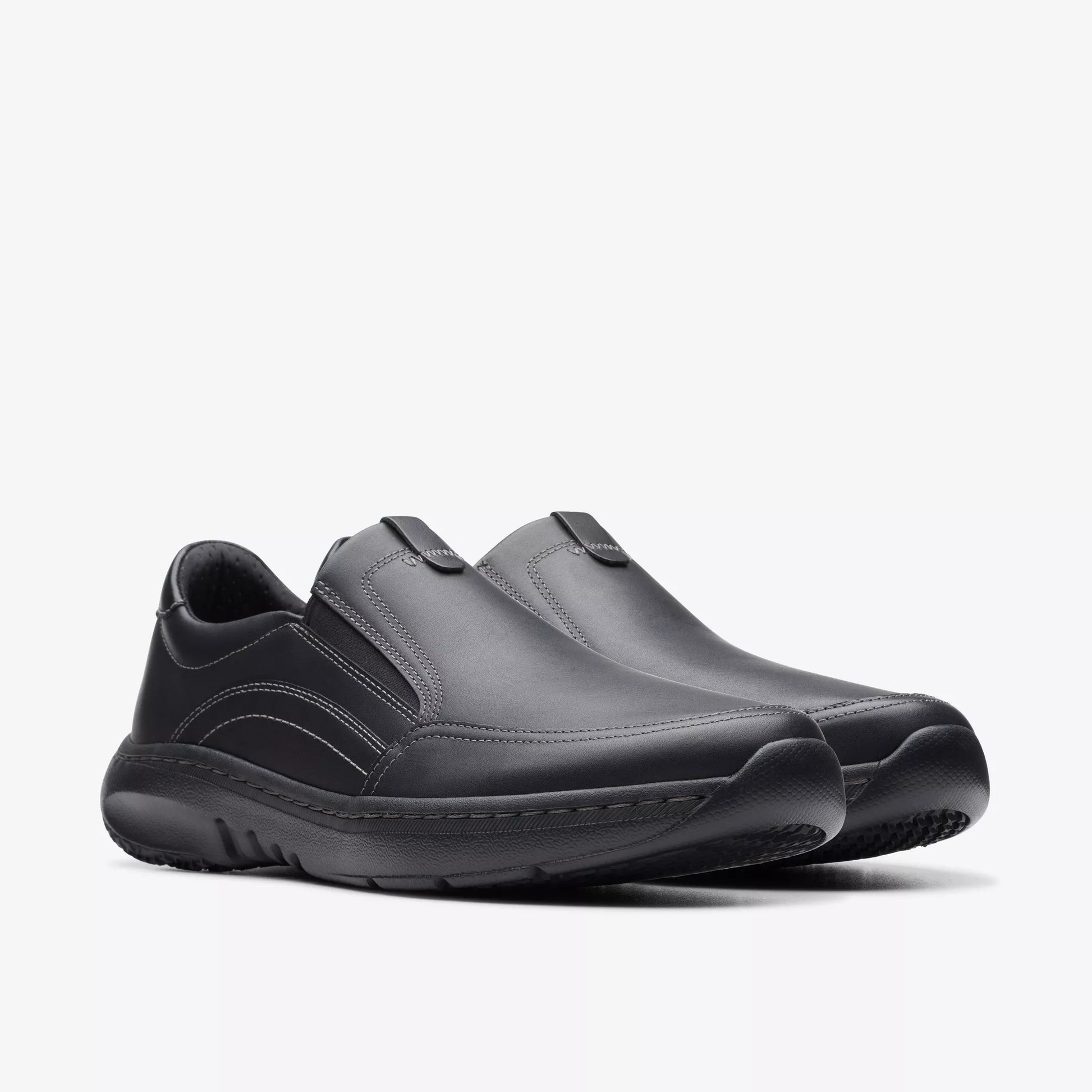 Zapatos Casual De La Marca Clarks  Para Hombre Modelo Clarks Pro Step Black Leather En Color Negro