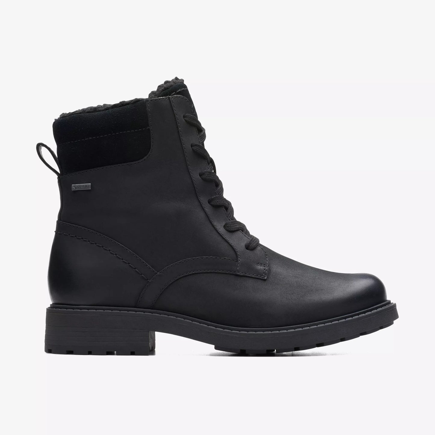 Botas De La Marca Clarks Para Mujer Modelo Orinoco2 Spc Gtx Black Wlined Leather En Color Negro