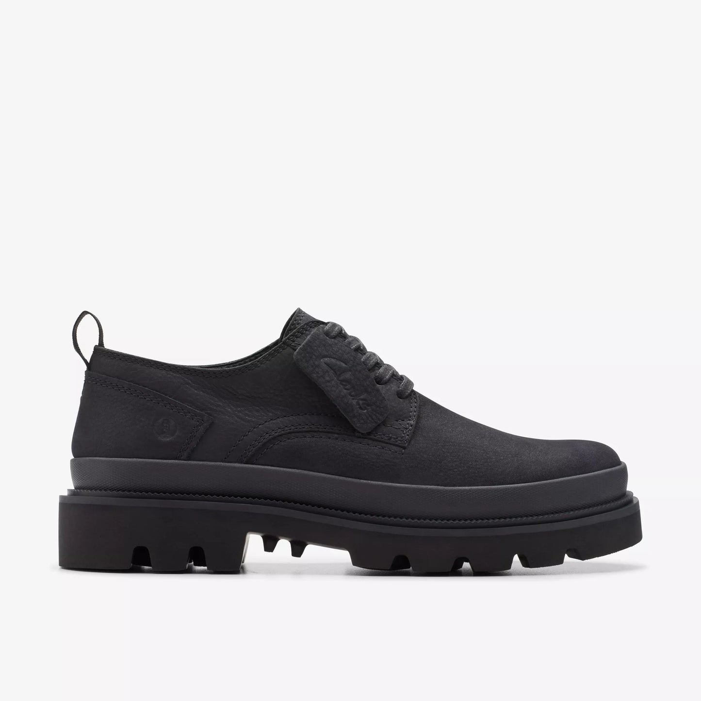 Zapatos Casual De La Marca Clarks Para Hombre Modelo Badell Lace Black Nubuck En Color Negro