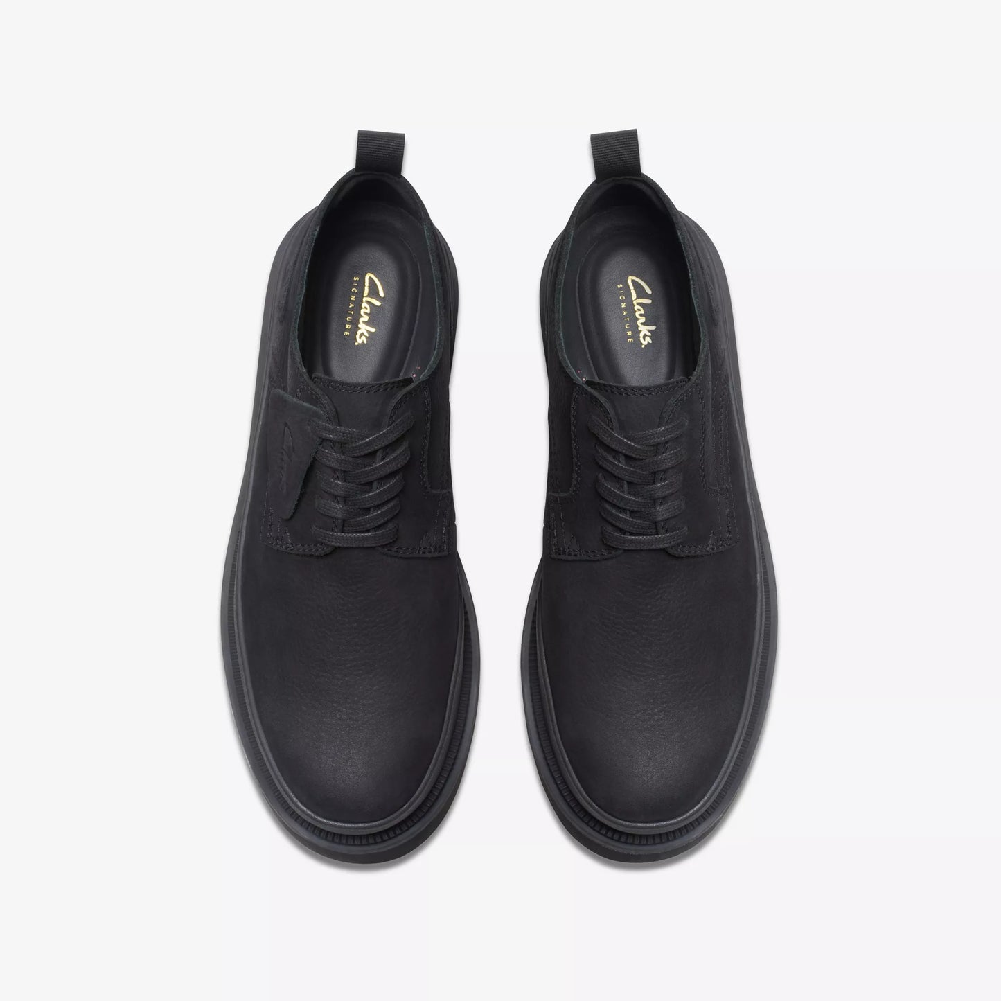 Zapatos Casual De La Marca Clarks Para Hombre Modelo Badell Lace Black Nubuck En Color Negro