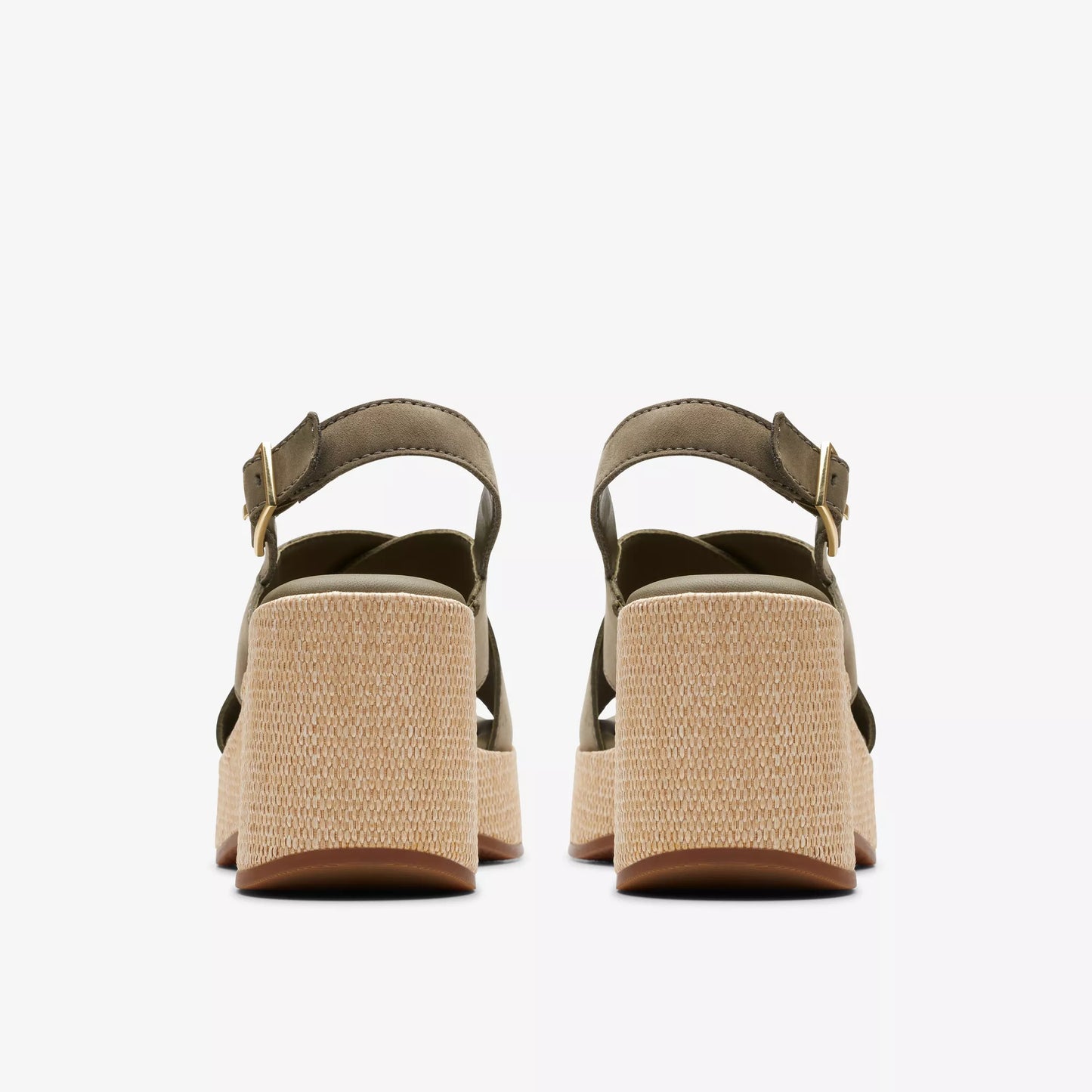 Sandalias Casual De La Marca Clarks Para Mujer Modelo Manon Wish Olive Nubuck En Color Verde