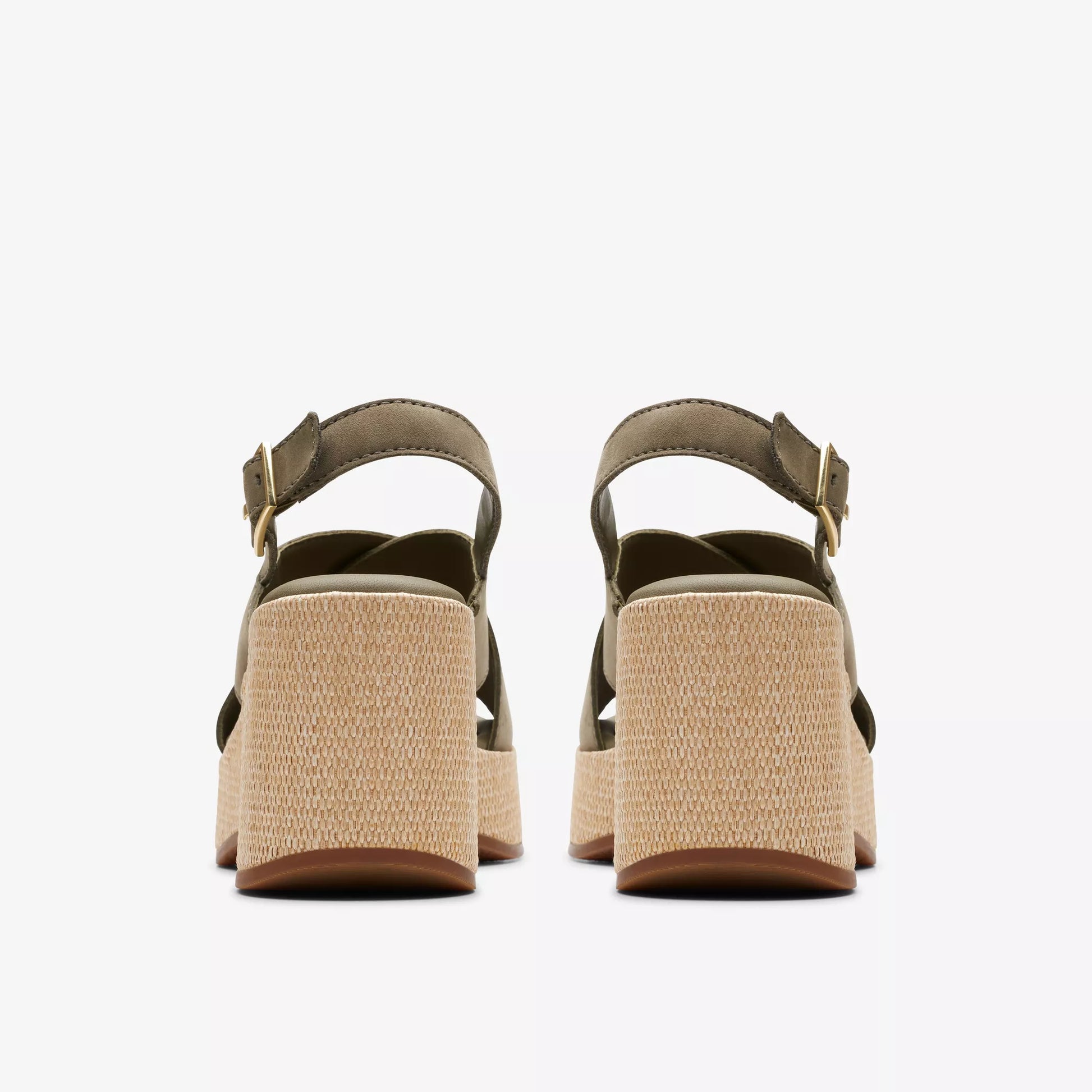 Sandalias Casual De La Marca Clarks  Para Mujer Modelo Manon Wish Olive Nubuck En Color Verde