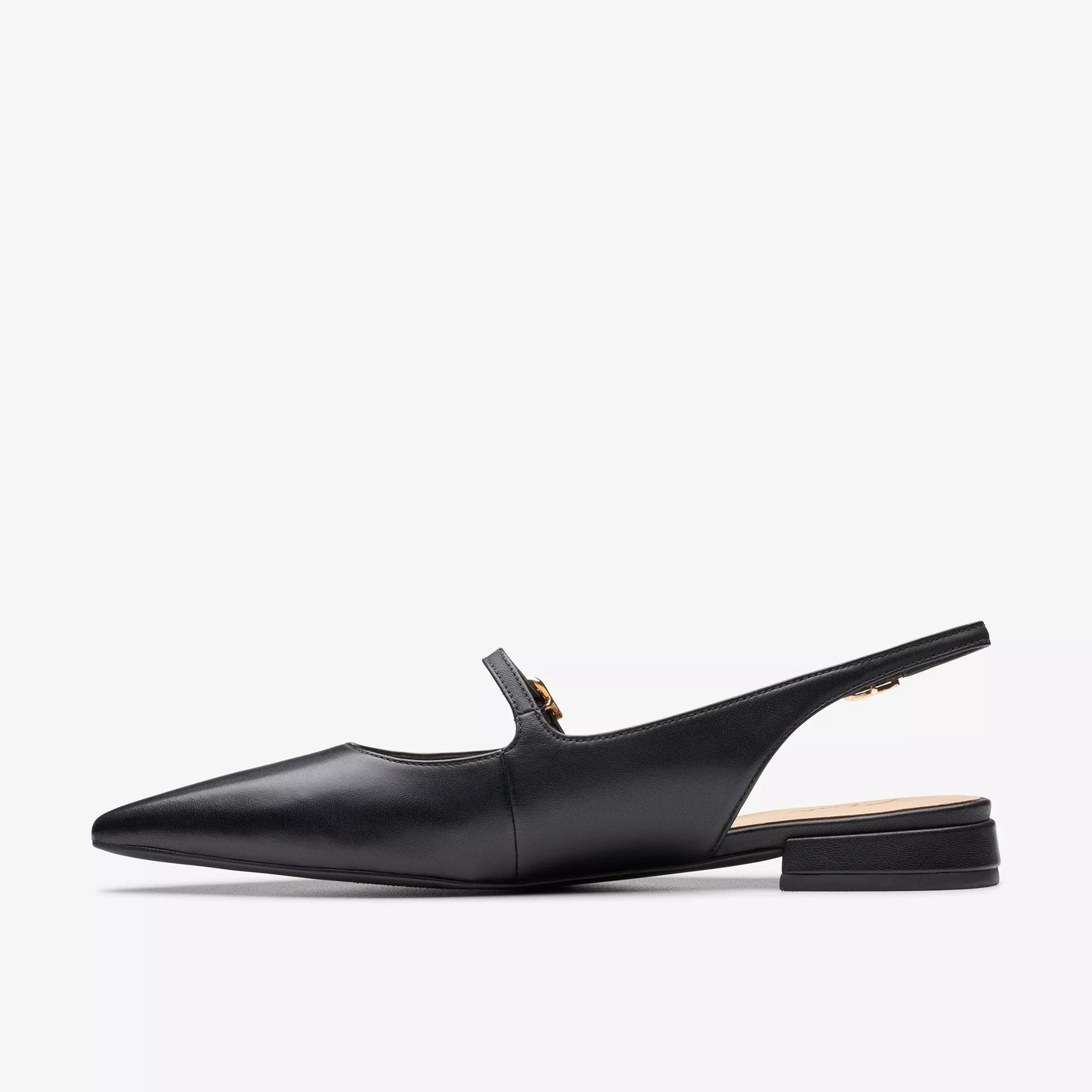 Mary Jane De La Marca Clarks Para Mujer Modelo Sensa15 Shine Black Leather En Color Negro