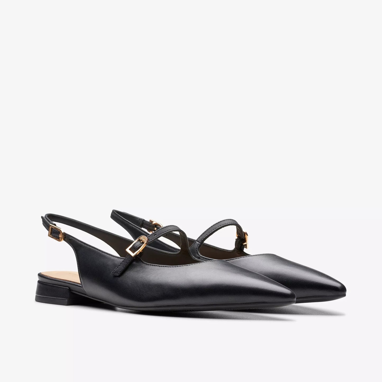 Mary Jane De La Marca Clarks Para Mujer Modelo Sensa15 Shine Black Leather En Color Negro