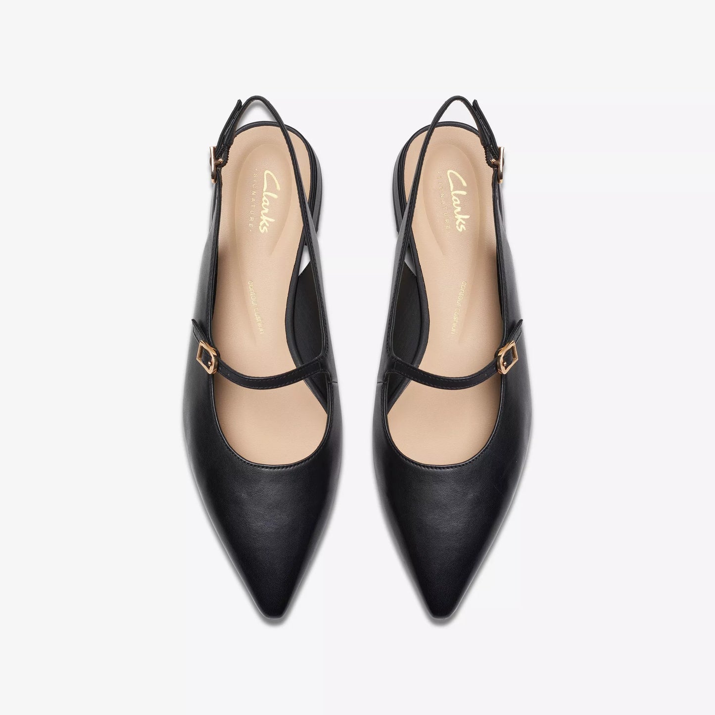 Mary Jane De La Marca Clarks Para Mujer Modelo Sensa15 Shine Black Leather En Color Negro